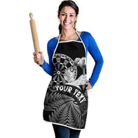 Personalised New Zealand Aotearoa Darts Masters Apron Silver Fern and Maori Spirit LT03 - Polynesian Pride