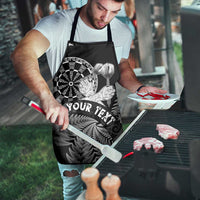 Personalised New Zealand Aotearoa Darts Masters Apron Silver Fern and Maori Spirit LT03 - Polynesian Pride