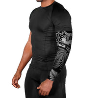 Personalised New Zealand Aotearoa Darts Masters Arm Sleeves Silver Fern and Maori Spirit LT03 - Polynesian Pride