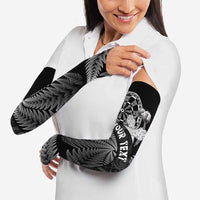 Personalised New Zealand Aotearoa Darts Masters Arm Sleeves Silver Fern and Maori Spirit LT03 - Polynesian Pride