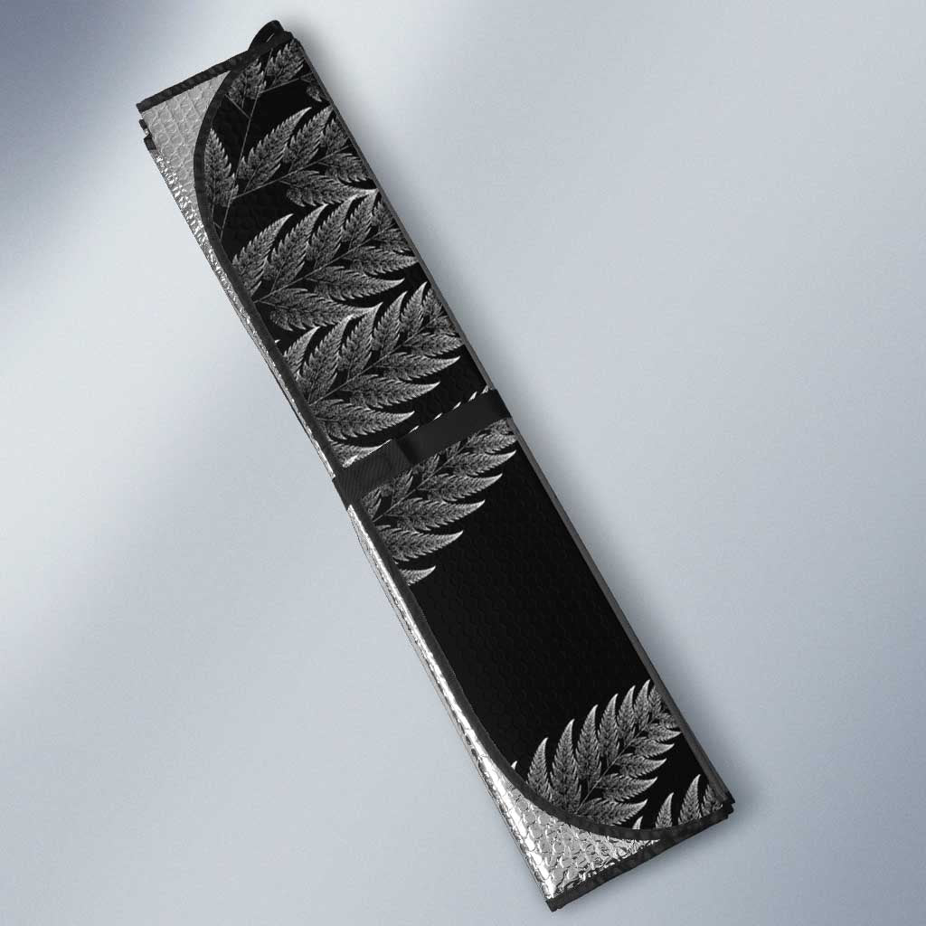 Personalised New Zealand Aotearoa Darts Masters Auto Sun Shade Silver Fern and Maori Spirit LT03 - Polynesian Pride