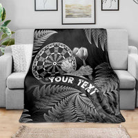 Personalised New Zealand Aotearoa Darts Masters Blanket Silver Fern and Maori Spirit LT03 - Polynesian Pride