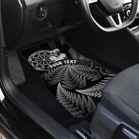 Personalised New Zealand Aotearoa Darts Masters Car Mats Silver Fern and Maori Spirit LT03 - Polynesian Pride