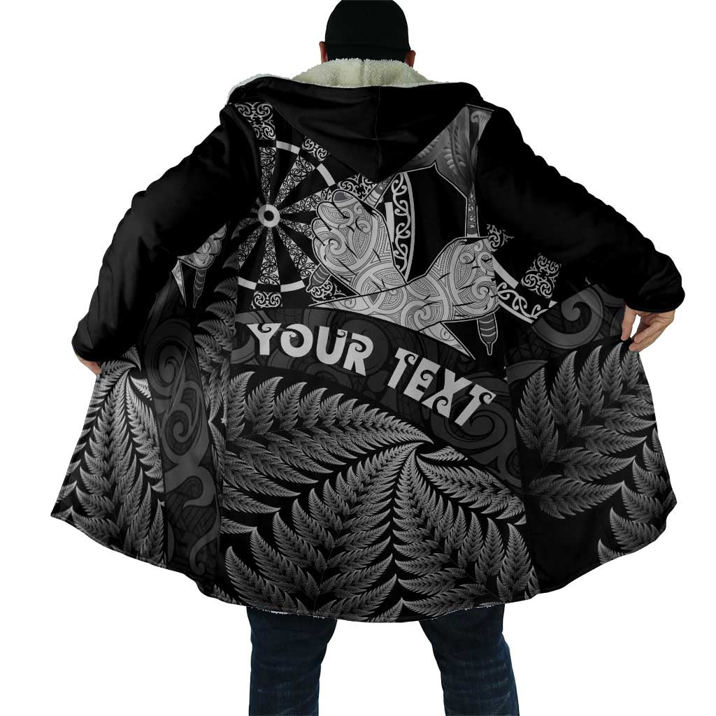 Personalised New Zealand Aotearoa Darts Masters Cloak Silver Fern and Maori Spirit LT03 - Polynesian Pride