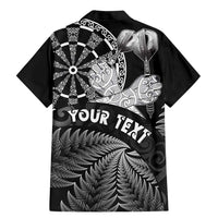 Personalised New Zealand Aotearoa Darts Masters Family Matching Mermaid Dress and Hawaiian Shirt Silver Fern and Maori Spirit LT03 - Polynesian Pride