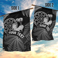 Personalised New Zealand Aotearoa Darts Masters Garden Flag Silver Fern and Maori Spirit LT03 - Polynesian Pride
