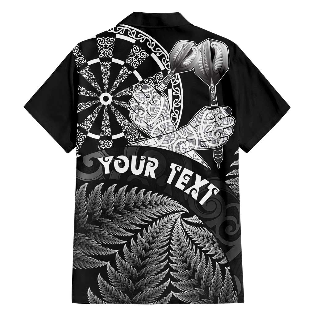 Personalised New Zealand Aotearoa Darts Masters Hawaiian Shirt Silver Fern and Maori Spirit LT03 - Polynesian Pride