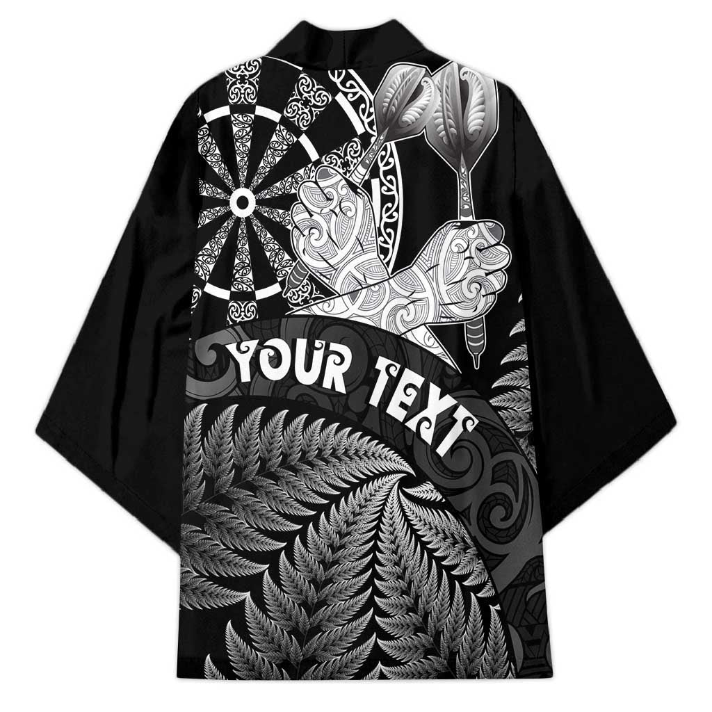 Personalised New Zealand Aotearoa Darts Masters Kimono Silver Fern and Maori Spirit LT03 - Polynesian Pride