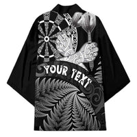 Personalised New Zealand Aotearoa Darts Masters Kimono Silver Fern and Maori Spirit LT03 - Polynesian Pride