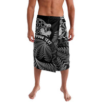 Personalised New Zealand Aotearoa Darts Masters Lavalava Silver Fern and Maori Spirit LT03 Black - Polynesian Pride