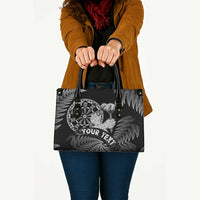 Personalised New Zealand Aotearoa Darts Masters Leather Bag Silver Fern and Maori Spirit LT03 - Polynesian Pride