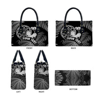 Personalised New Zealand Aotearoa Darts Masters Leather Bag Silver Fern and Maori Spirit LT03 - Polynesian Pride