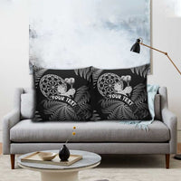 Personalised New Zealand Aotearoa Darts Masters Pillow Cover Silver Fern and Maori Spirit LT03 - Polynesian Pride