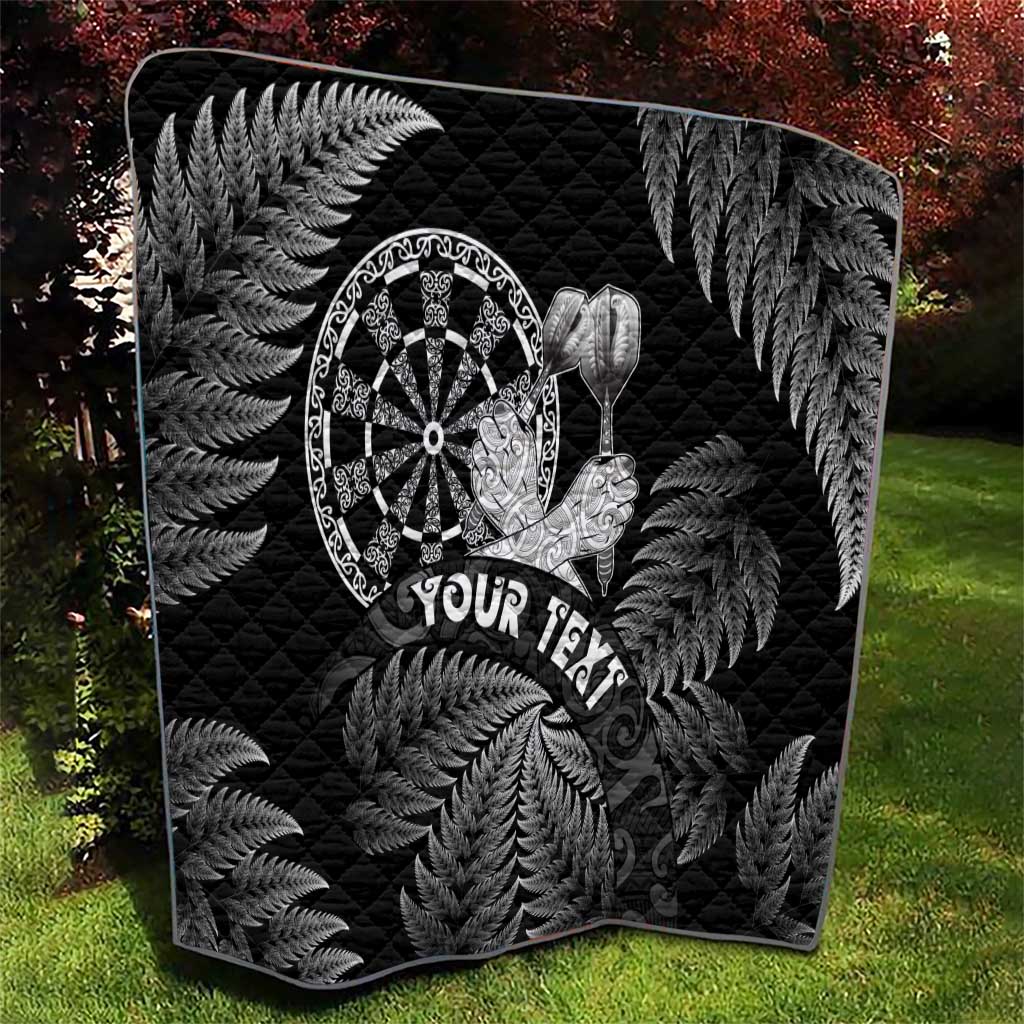 Personalised New Zealand Aotearoa Darts Masters Quilt Silver Fern and Maori Spirit LT03 - Polynesian Pride
