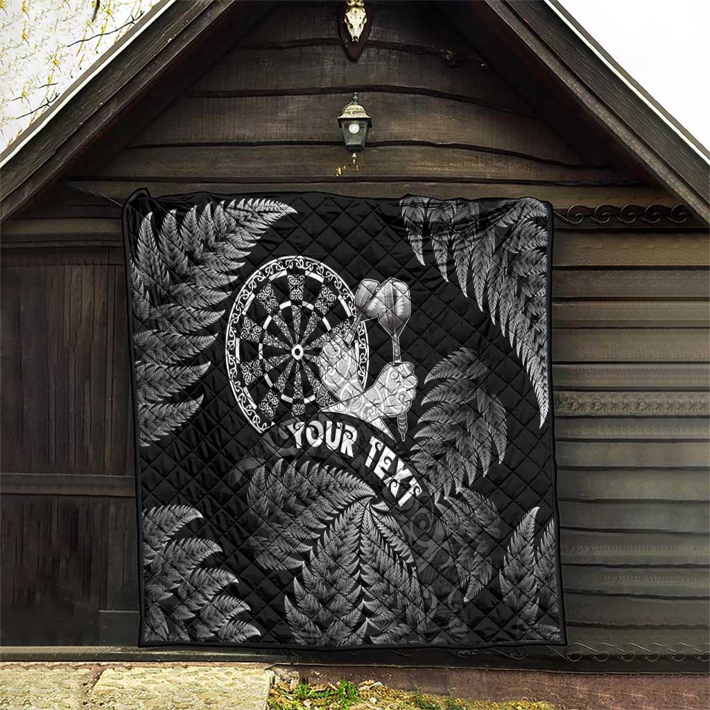 Personalised New Zealand Aotearoa Darts Masters Quilt Silver Fern and Maori Spirit LT03 - Polynesian Pride