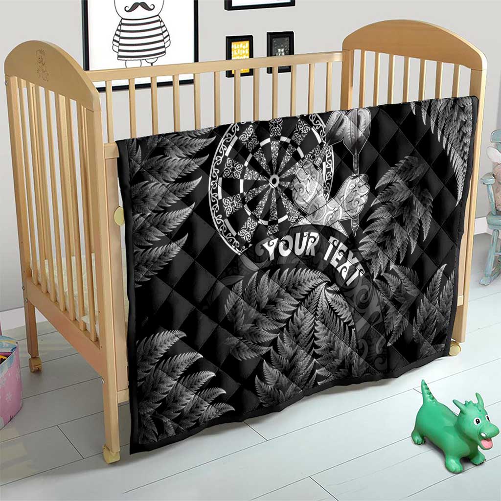 Personalised New Zealand Aotearoa Darts Masters Quilt Silver Fern and Maori Spirit LT03 - Polynesian Pride