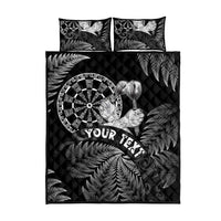 Personalised New Zealand Aotearoa Darts Masters Quilt Bed Set Silver Fern and Maori Spirit LT03 - Polynesian Pride