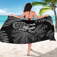 Personalised New Zealand Aotearoa Darts Masters Sarong Silver Fern and Maori Spirit LT03 - Polynesian Pride