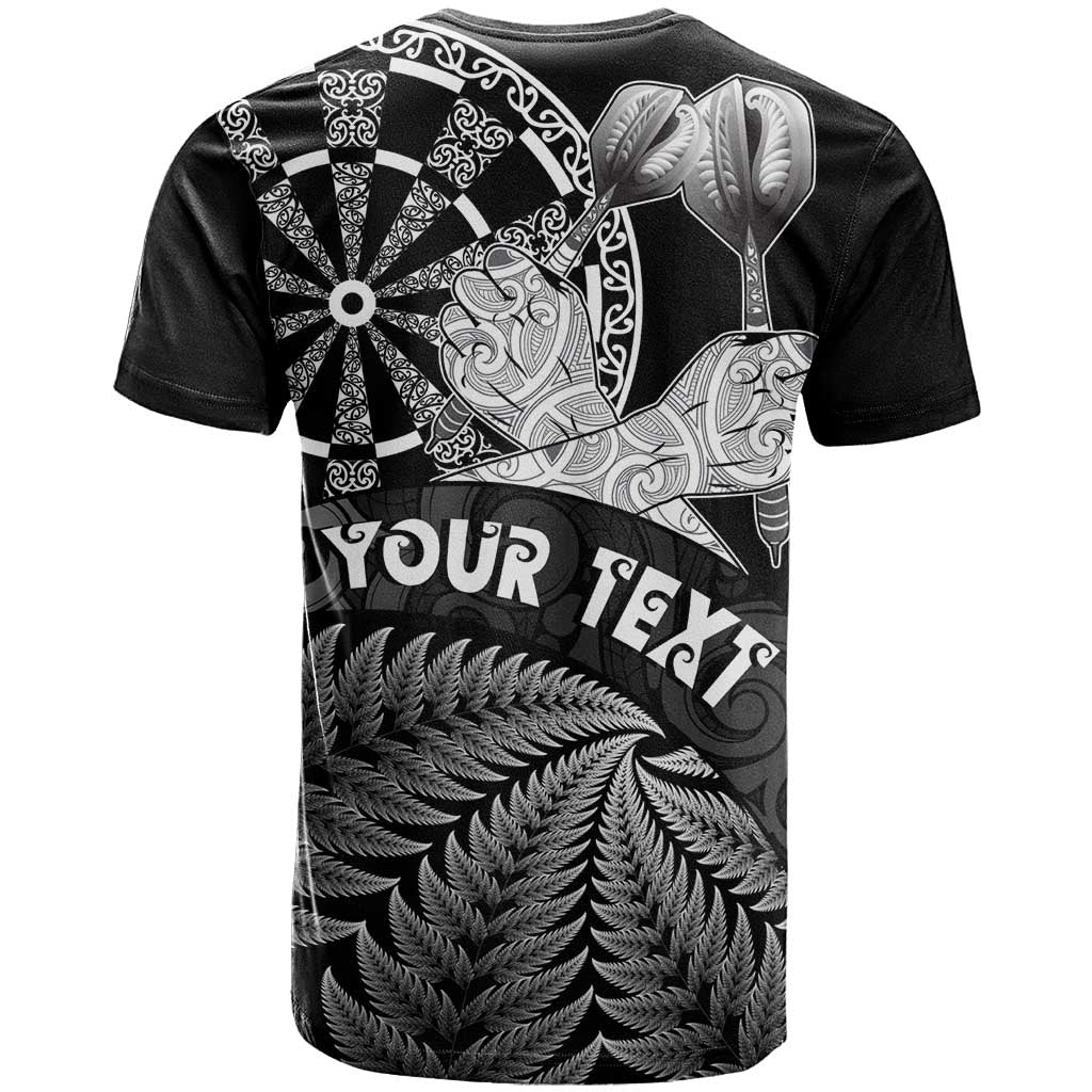 Personalised New Zealand Aotearoa Darts Masters T Shirt Silver Fern and Maori Spirit LT03 - Polynesian Pride