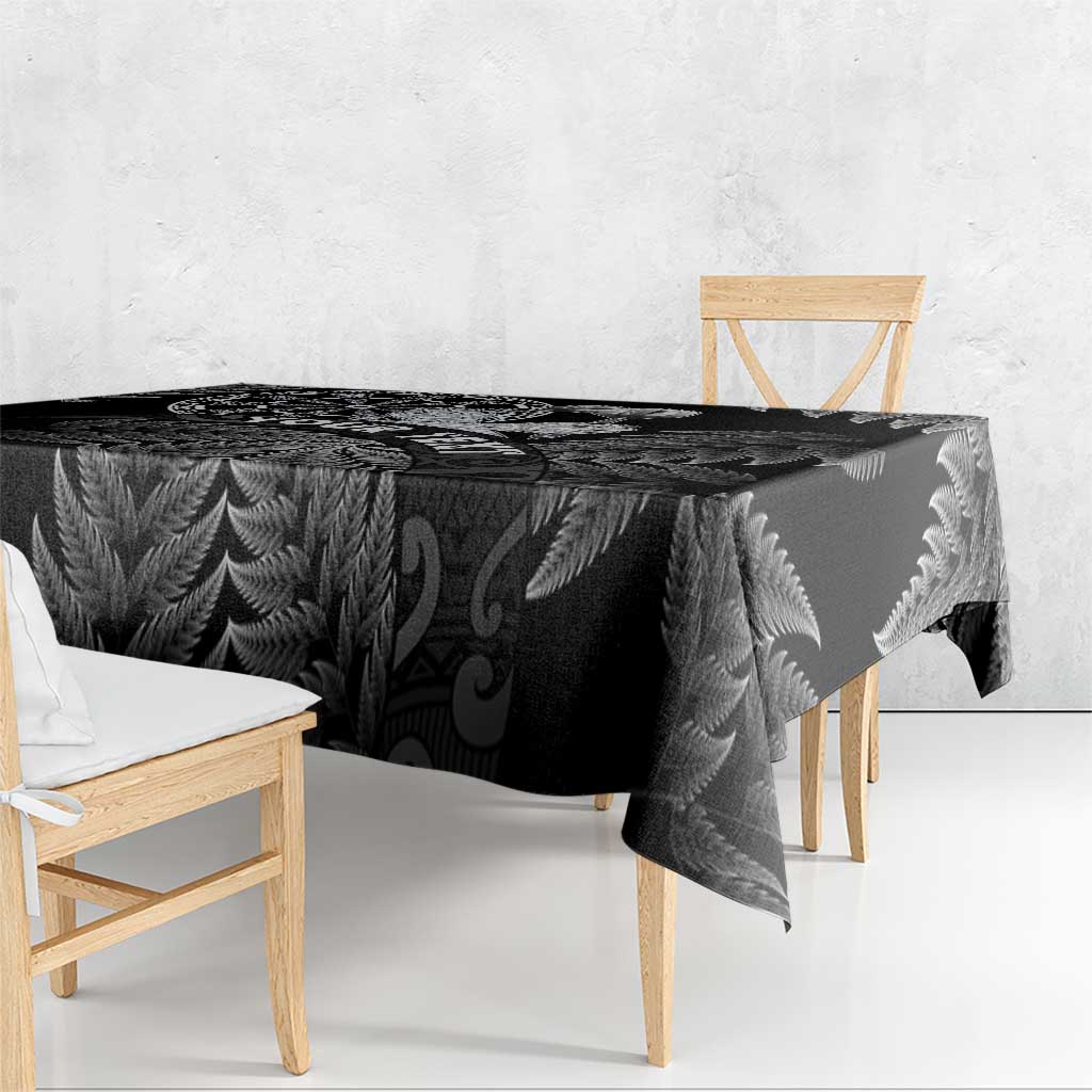Personalised New Zealand Aotearoa Darts Masters Tablecloth Silver Fern and Maori Spirit - Polynesian Pride