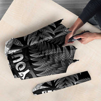 Personalised New Zealand Aotearoa Darts Masters Umbrella Silver Fern and Maori Spirit LT03 - Polynesian Pride