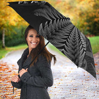 Personalised New Zealand Aotearoa Darts Masters Umbrella Silver Fern and Maori Spirit LT03 - Polynesian Pride