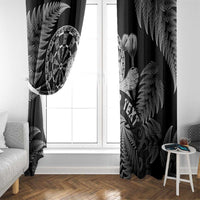 Personalised New Zealand Aotearoa Darts Masters Window Curtain Silver Fern and Maori Spirit LT03 - Polynesian Pride