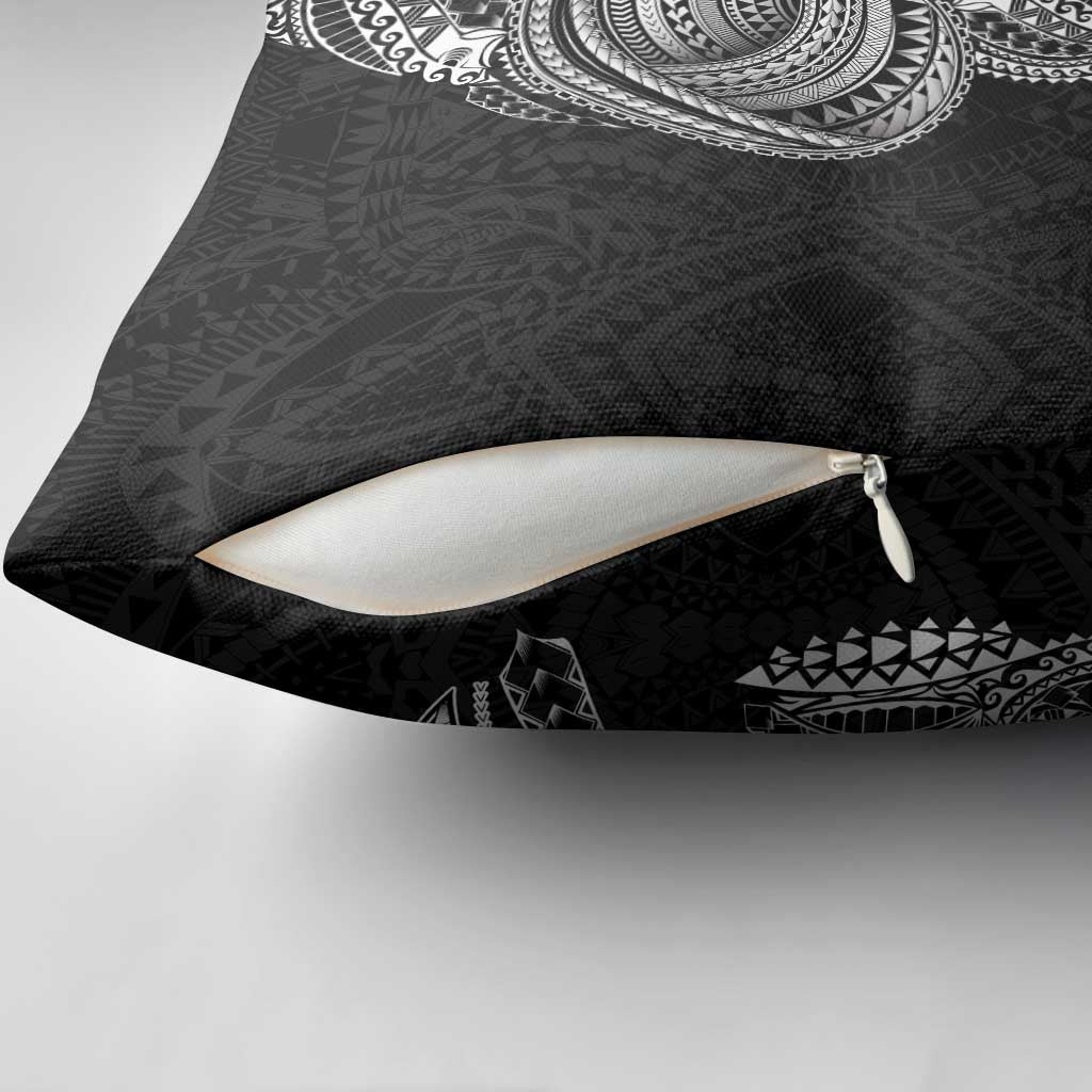 Traditional Polynesian Art Tattoos Pillow Cover Black Color - Polynesian Pride