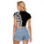 Traditional Polynesian Art Tattoos Raglan Cropped T Shirt Black Color - Polynesian Pride