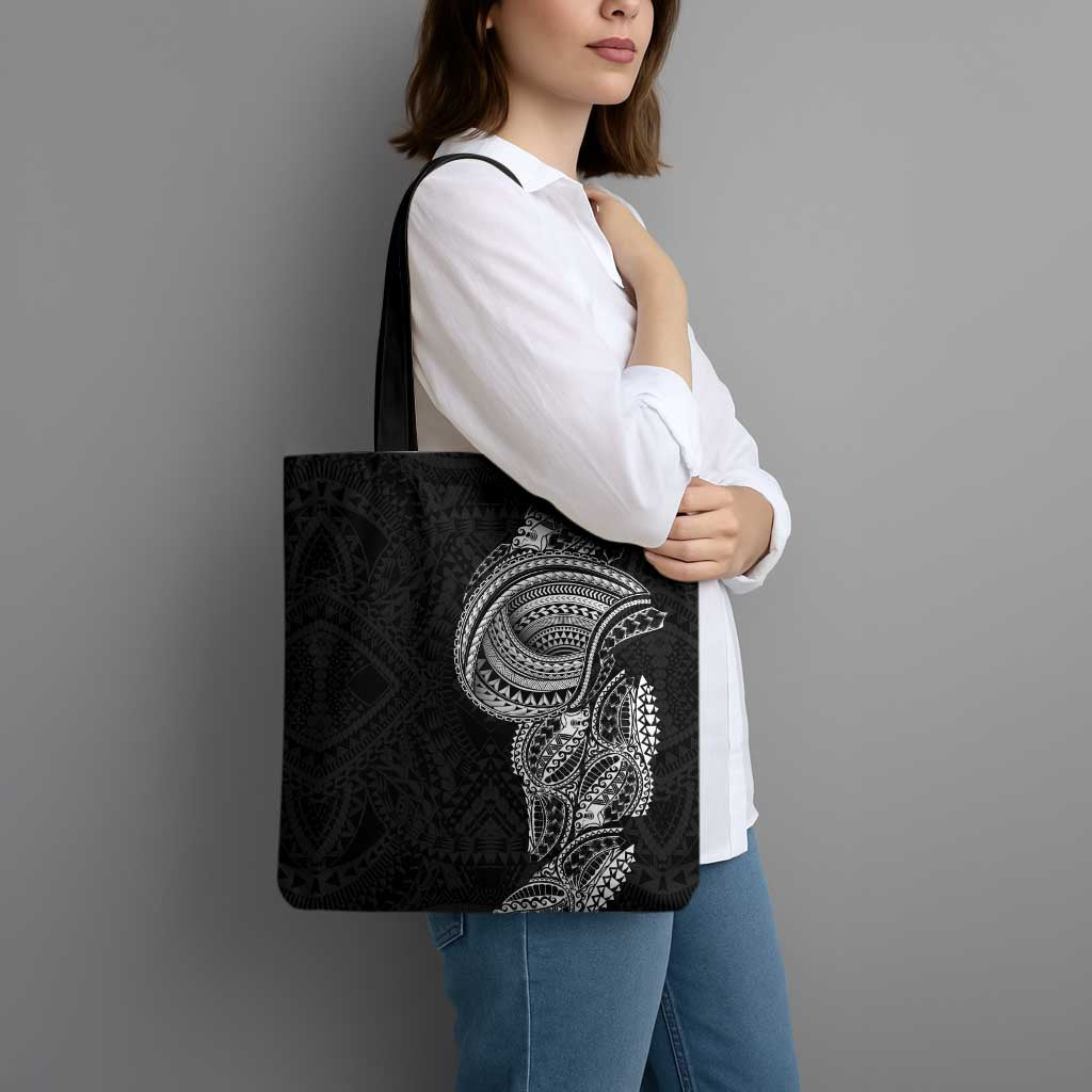 Traditional Polynesian Art Tattoos Tote Bag Black Color - Polynesian Pride