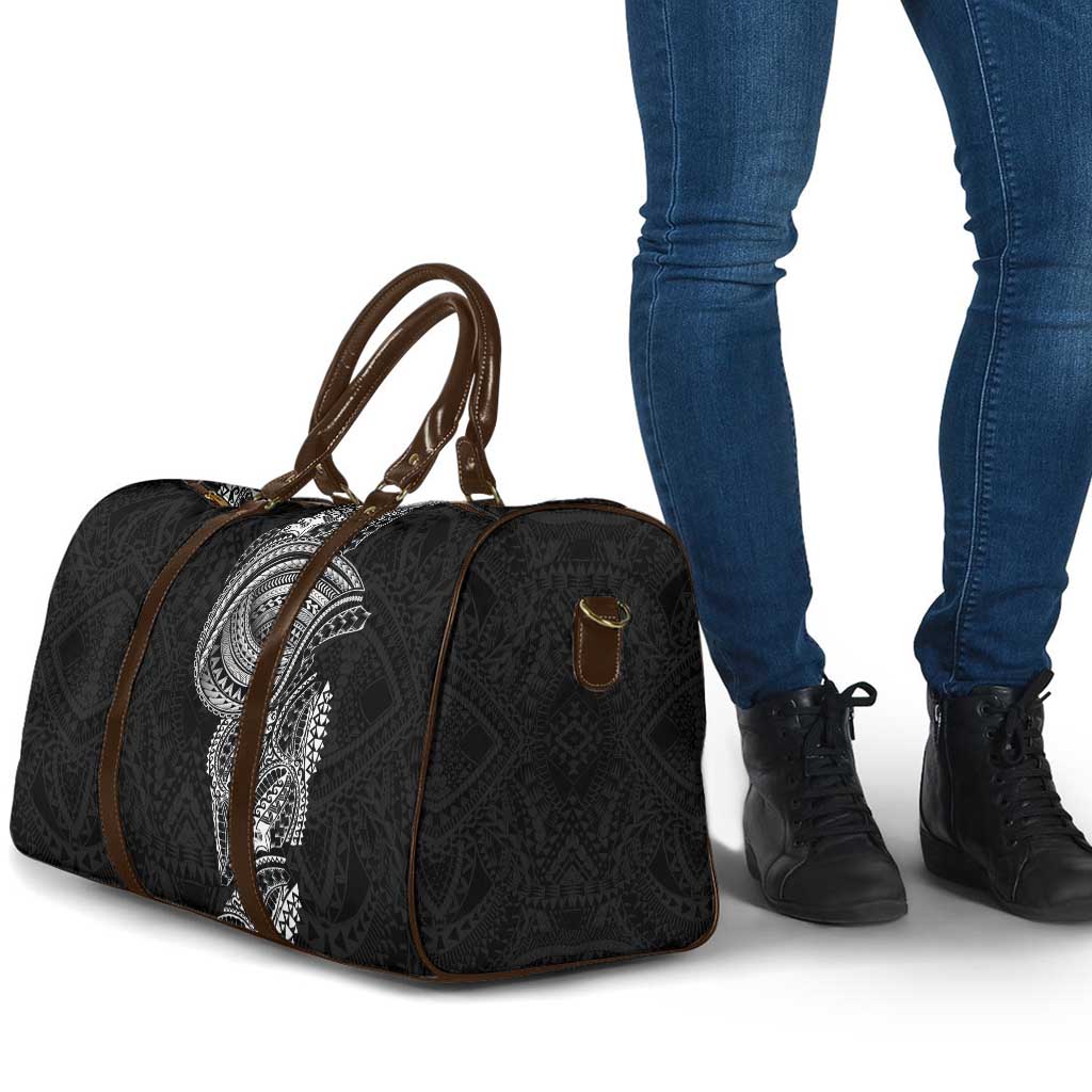 Traditional Polynesian Art Tattoos Travel Bag Black Color - Polynesian Pride