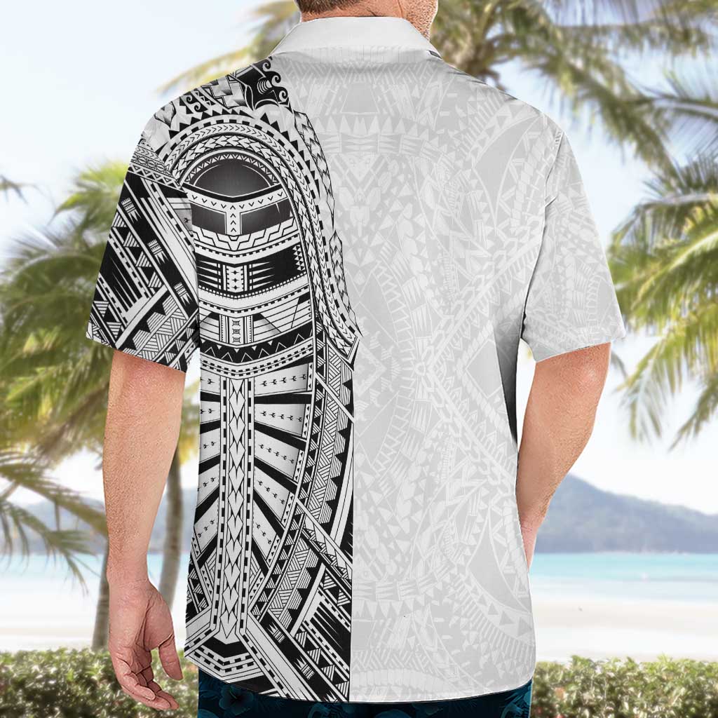 Traditional Polynesian Art Tattoos Hawaiian Shirt White Color - Polynesian Pride