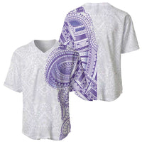 Traditional Polynesian Art Tattoos Baseball Jersey Purple Color LT03 - Polynesian Pride