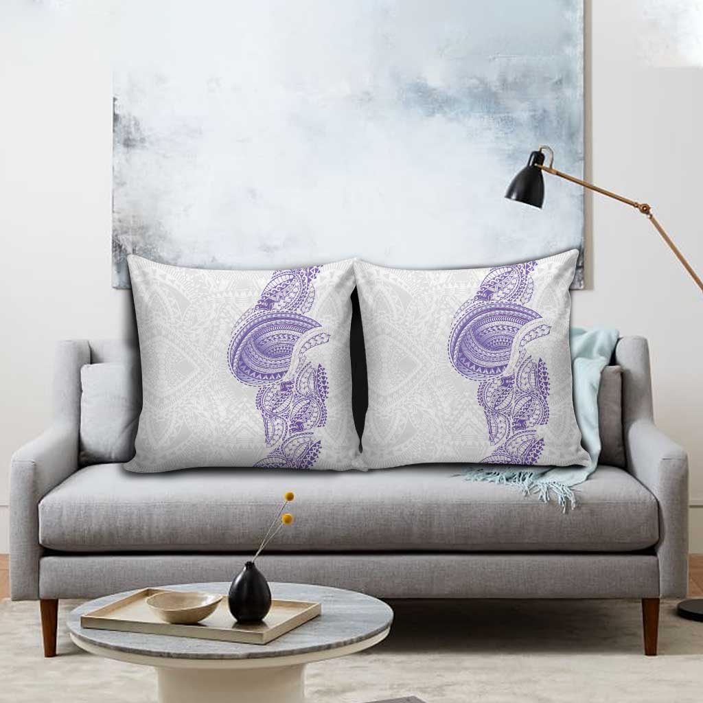 Traditional Polynesian Art Tattoos Pillow Cover Purple Color LT03 - Polynesian Pride