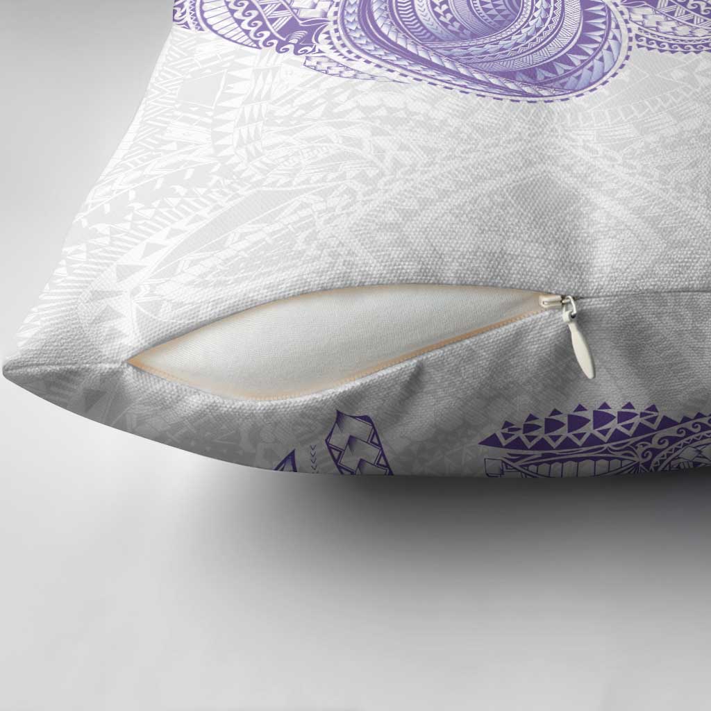 Traditional Polynesian Art Tattoos Pillow Cover Purple Color LT03 - Polynesian Pride