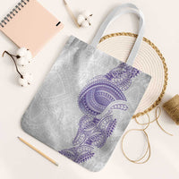 Traditional Polynesian Art Tattoos Tote Bag Purple Color LT03 White Strap One Size Purple - Polynesian Pride