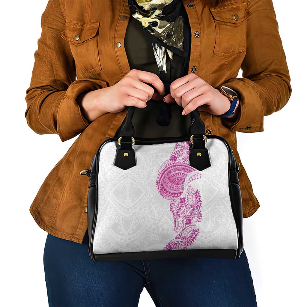 Traditional Polynesian Art Tattoos Shoulder Handbag Pink Color - Polynesian Pride