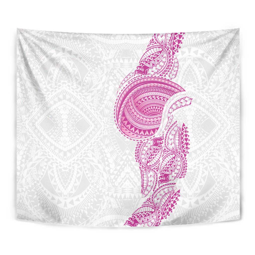 Traditional Polynesian Art Tattoos Tapestry Pink Color - Polynesian Pride
