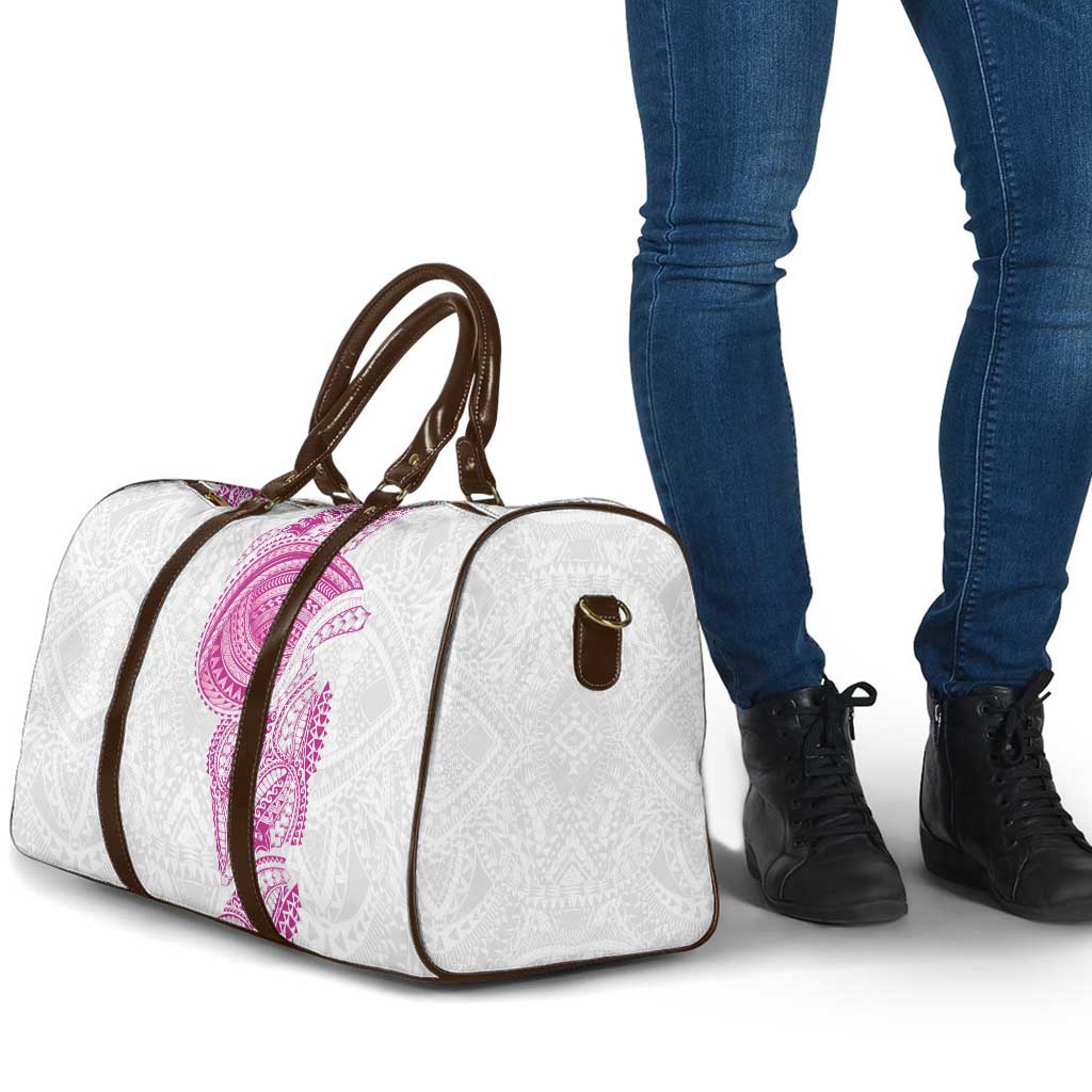 Traditional Polynesian Art Tattoos Travel Bag Pink Color - Polynesian Pride