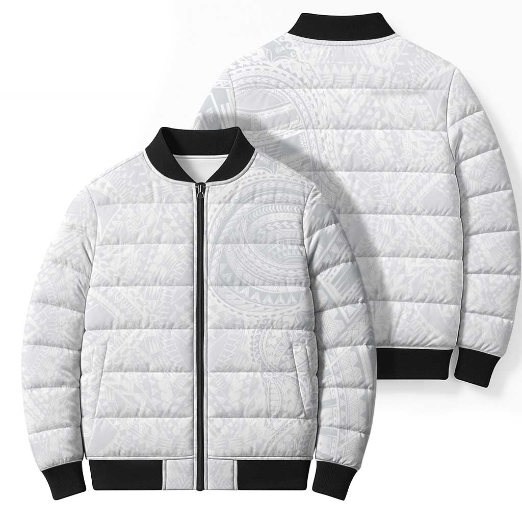 Lotu Tamaiti Bomber Puffer Jacket Traditional Samoan Art Tattoos - Polynesian Pride