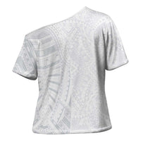 Lotu Tamaiti Cross Shoulder Shirt Traditional Samoan Art Tattoos - Polynesian Pride