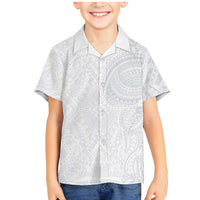 Lotu Tamaiti Family Matching Mermaid Dress and Hawaiian Shirt Traditional Samoan Art Tattoos LT03 Son's Shirt White - Polynesian Pride