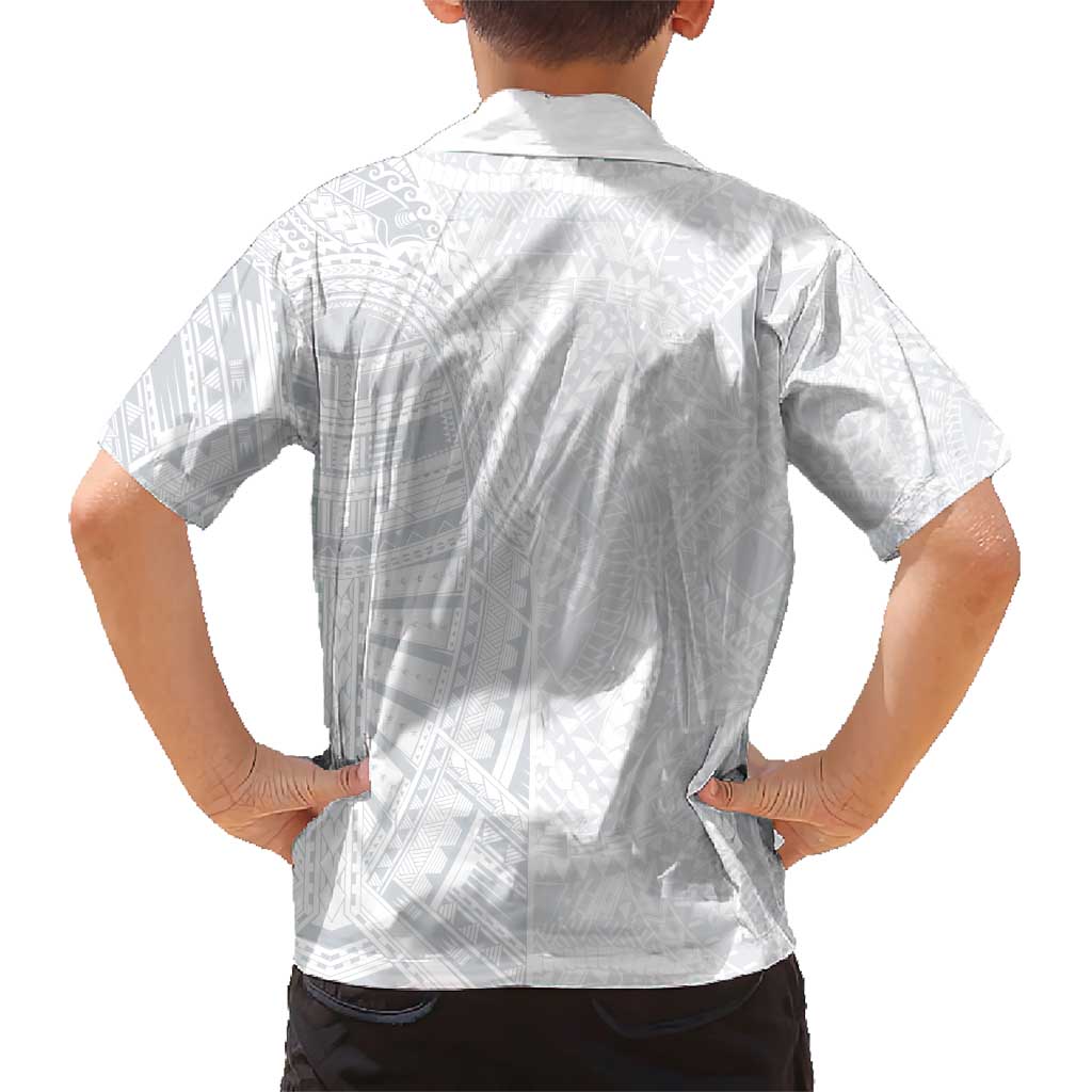 Lotu Tamaiti Family Matching Short Sleeve Bodycon Dress and Hawaiian Shirt Traditional Samoan Art Tattoos LT03 - Polynesian Pride