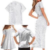 Lotu Tamaiti Family Matching Short Sleeve Bodycon Dress and Hawaiian Shirt Traditional Samoan Art Tattoos LT03 - Polynesian Pride