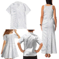 Lotu Tamaiti Family Matching Tank Maxi Dress and Hawaiian Shirt Traditional Samoan Art Tattoos LT03 - Polynesian Pride