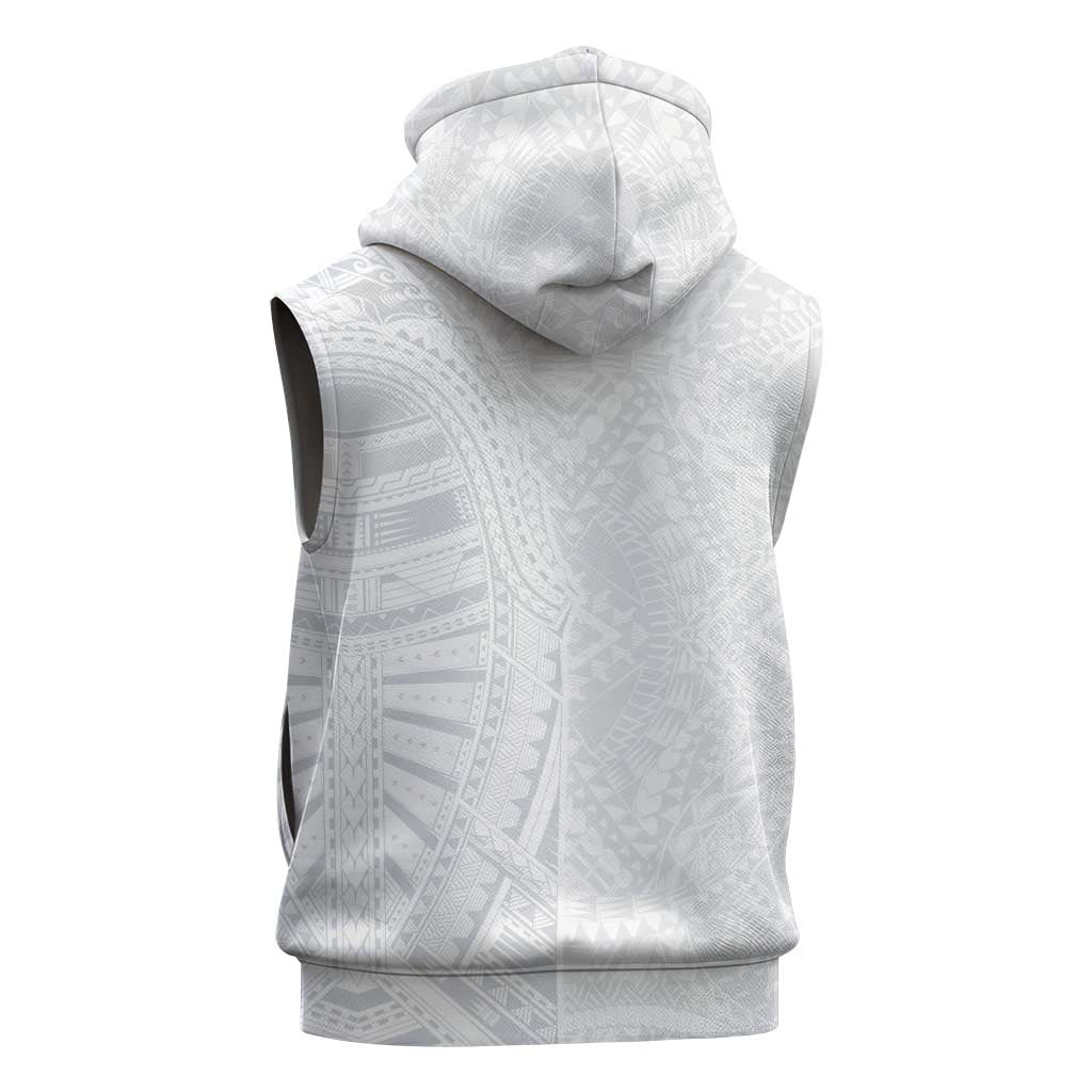 Lotu Tamaiti Sleeveless Zip Hoodie Traditional Samoan Art Tattoos LT03 - Polynesian Pride