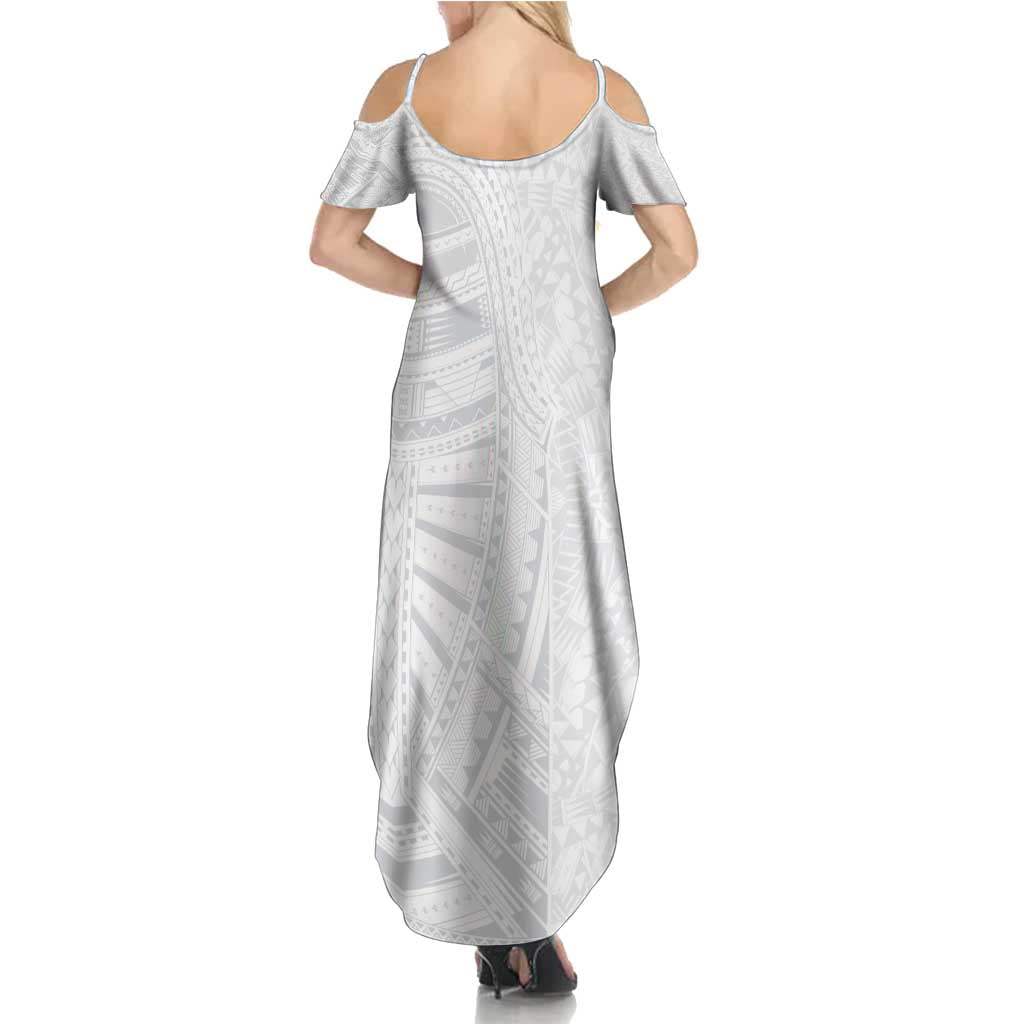 Lotu Tamaiti Summer Maxi Dress Traditional Samoan Art Tattoos - Polynesian Pride