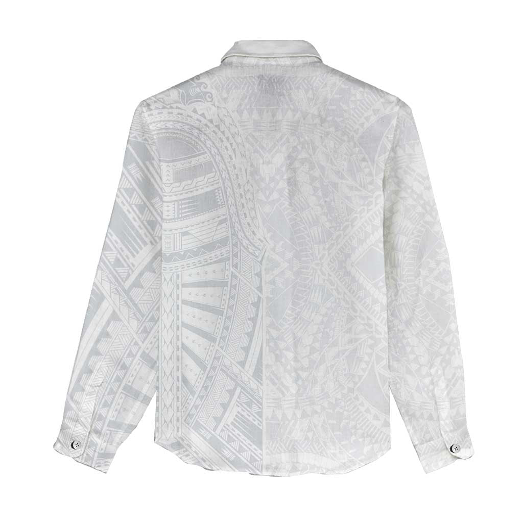 Lotu Tamaiti Women Casual Shirt Traditional Samoan Art Tattoos LT03 - Polynesian Pride