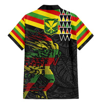Kanaka Maoli Running Family Matching Mermaid Dress and Hawaiian Shirt Kakau Pattern with Kanaka Maoli Flag Color LT03 - Polynesian Pride