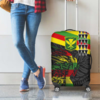 Kanaka Maoli Running Luggage Cover Kakau Pattern with Kanaka Maoli Flag Color